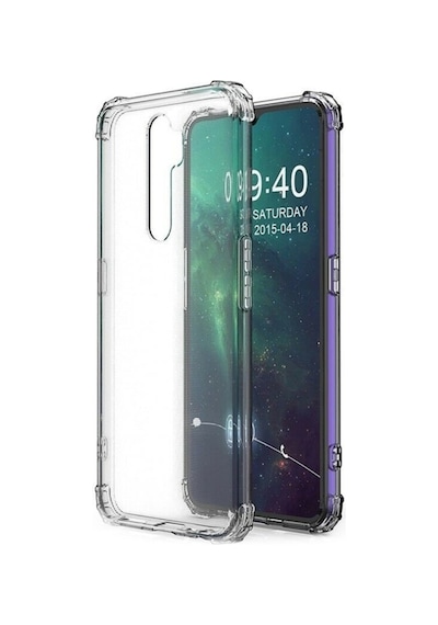 Oppo A9 2020 Kılıf Antishock Ultra Koruma Sert Kapaknano Glass Şeffaf