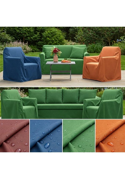 Su Geçirmez & Uv Dayanımlı Dış Mekan Kumaşı Bahçe Mobilyası, Minder, Tente Ve Balkon İçin Dayanıklı Outdoor Kumaş Küf Yapmaz, Solmaya Karşı Dirençli Bej
