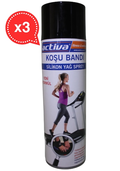 Koşu Bandı Yağı - Silikon Sprey - 500 Ml 3 Adet