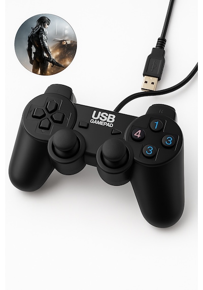 Yüksek Kaliteli Joystick Kablolu Oyun Kolu Pc Uyumlu