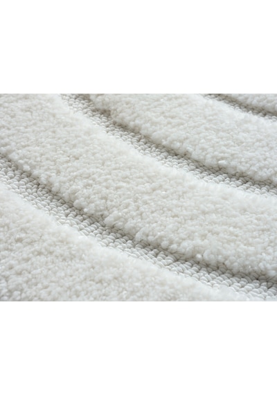 Mariesse Home Elit Bukleli Yumuşak Peluş Post Shaggy Çocuk Odası Oturma Odası Salon Mutfak Halısı 0642a Krem