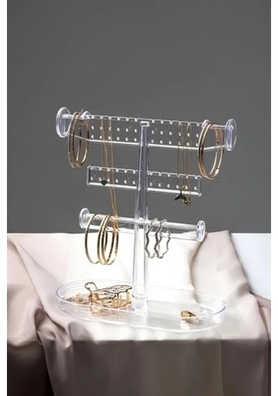 3 Katlı Takı Düzenleyici Organizer - Modern Tasarım, Dayanıklı 10 Parça