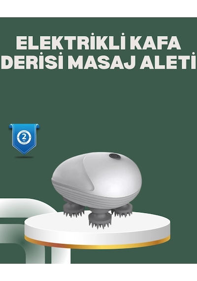 Derin Masaj Sağlayan Elektrikli Kafa Masaj Aleti Çok Renkli