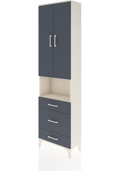 Arges Dolap 4 Raflı 3 Çekmeceli Tek Askılı 60x30x221 Aytaşı-a... Aytaşı