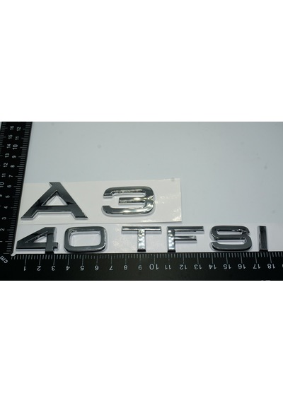 Audi A3 40 TFSi Krom ABS 3M 3D Bagaj Yazı Logo Ürün