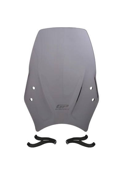 GP Kompozit Triumph Trident 660 2021-2024 Uyumlu Ön Cam Füme 38 cm