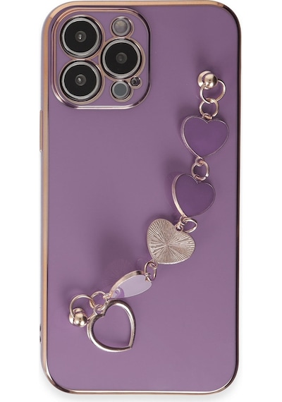 Ilkeshop Newface Apple iPhone Uyumlu 13 Pro Kılıf Esila Silikon - Mor