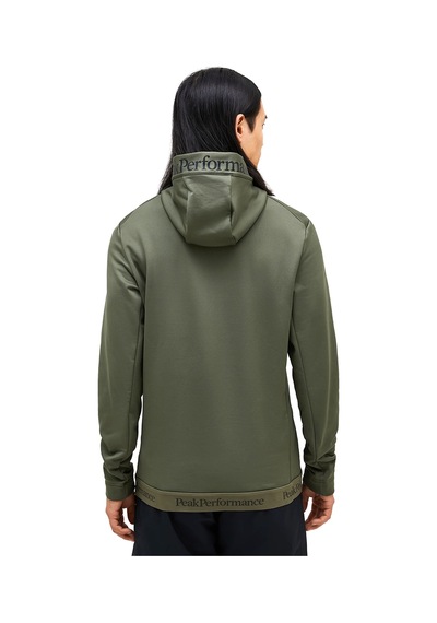 Peak Performance Rider Tech Zip Hood Erkek Yeşil Outdoor Polar G79554060 Yeşil