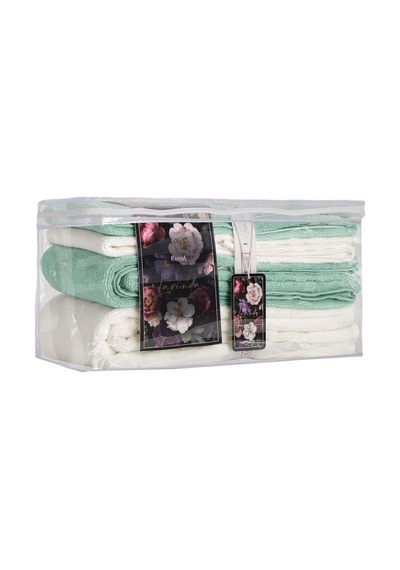Lavinda 4 Lü Banyo Havlu Seti 70x140 Mint