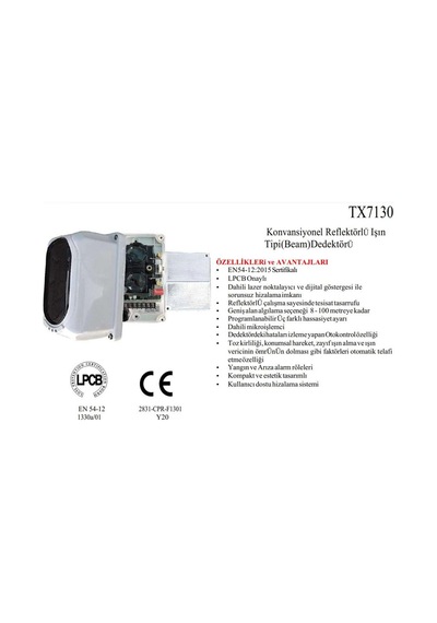 Tanda Tx7130 Konvansiyonel Beam Dedektörü 70 Mt - 100 Mt