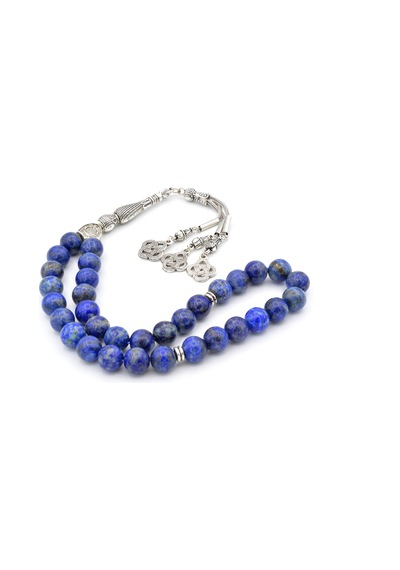 Hakiki Doğal Lapis Lazuli Taşı Tesbih İri Boy