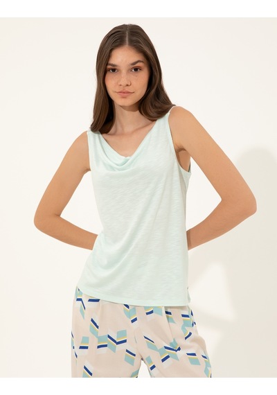 Pierre Cardin Kadın Aqua Tişört 50246191-vr007 Mavi
