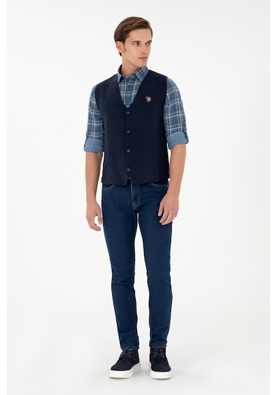 U.s. Polo Assn. Erkek Lacivert Hırka Triko 50292677-vr033 Lacivert