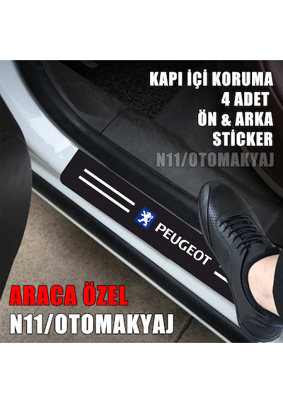 Peugeot Boxer Kapı İç Koruma Ayaklık Sticker Markalı