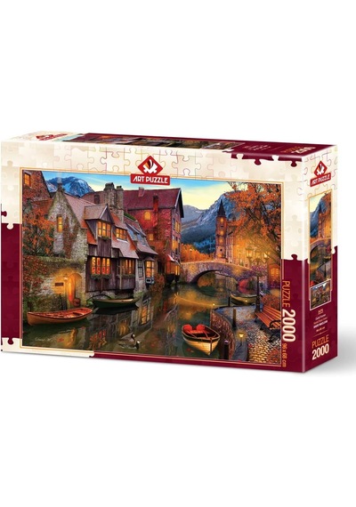 Art Puzzle 2000 Parça Canal Homes David Maclean Puzzle
