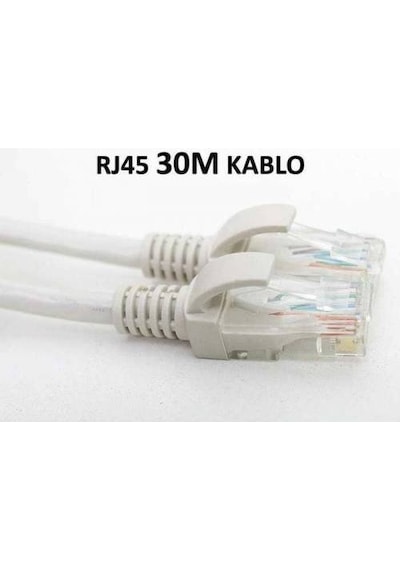 Ethernet Rj 45 30 Metre Adsl Internet Kablosu