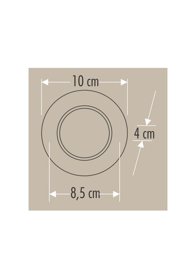 Ct-5257 Zebra Led Spot Beyaz-krom 6w 3 Renk - 5 Adet Diğer
