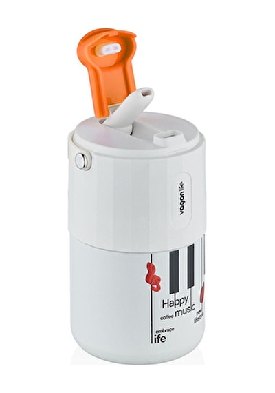 3 Adet Vagonlife Vgn2050 Beyaz Çelik Termos 400 Ml