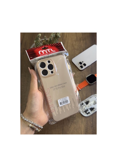 İphone 16 Pro Max Uyumlu Süper İnce Mat Ultra Thin Silikon Kılıf Gri