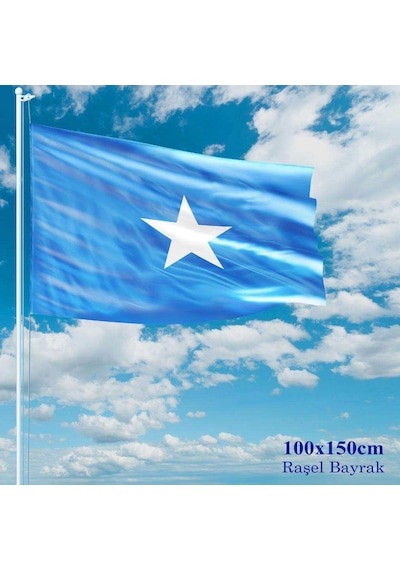 Somali Bayrağı - 100x150 Cm 1 Metre X 1,5 Metre - Raşel Kumaş 1