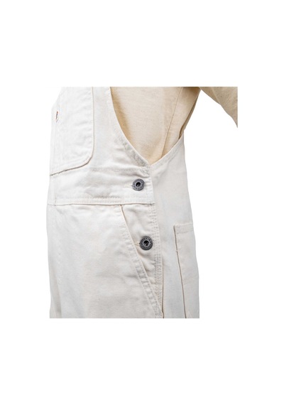 Dıckıes Dickies Dickies Duck Canvas Bib Kadın Siyah Tulum 3286 Beyaz