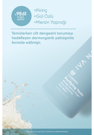 Iva Natura Aloe Vera Ve Gül Suyu Özlü Arındırıcı Ve Gözenek Sıkılaştırıcı Tonik 125 ML