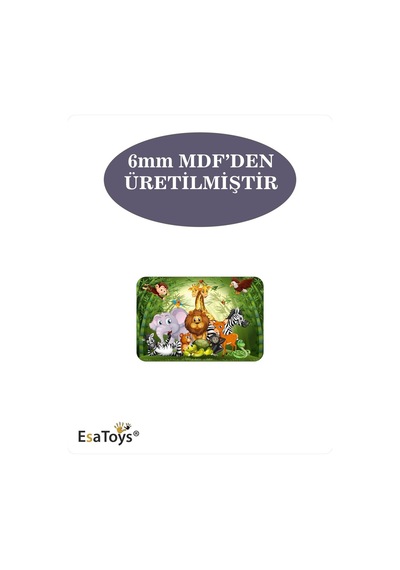 Ahşap Çocuk Puzzle 6 Parça