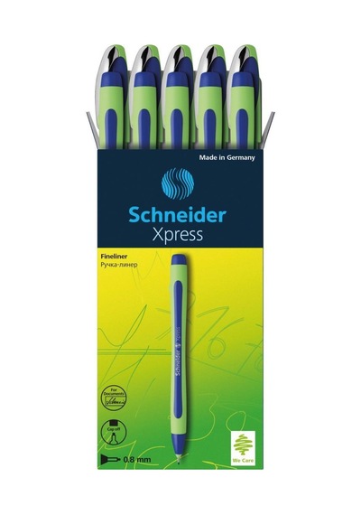Schneider Xpress 0.8 MM Fiber Uçlu Kalem Mavi 10'lu Kutu