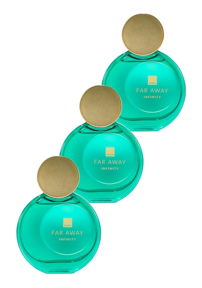 Far Away Infinity Kadın Parfüm Edp 50 Ml. Üçlü Paket Yeni Şişe Çiçek