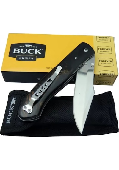 Buck Bk-002 Kamp Çakı Kahve 23 Cm Manuel, Kemerlikli Diğer