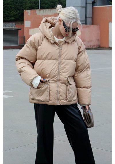 Madmext Bej Oversize Cepli Mont Mg1358-bej Bej