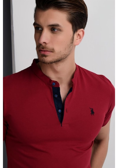 T8560 Dewberry T-shırt-açık Bordo