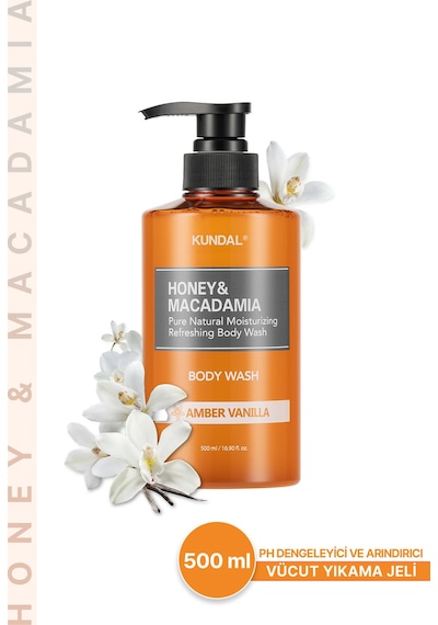Kundal Honey & Macadamia Amber Vanilla Pure Body Wash 500 ML