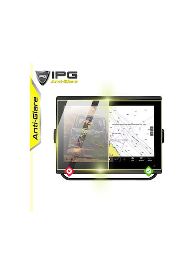 Garmin Gpsmap 1223xsv Combo Gps/chartplotter 12" İçin Anti-glare Mat Ekran Koruyucu