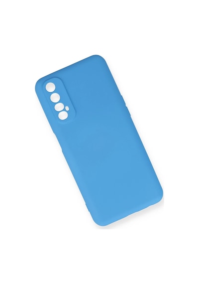 Newface - 177 - Realme 7 Kılıf Nano İçi Kadife Silikon - Edntrend - - Mavi