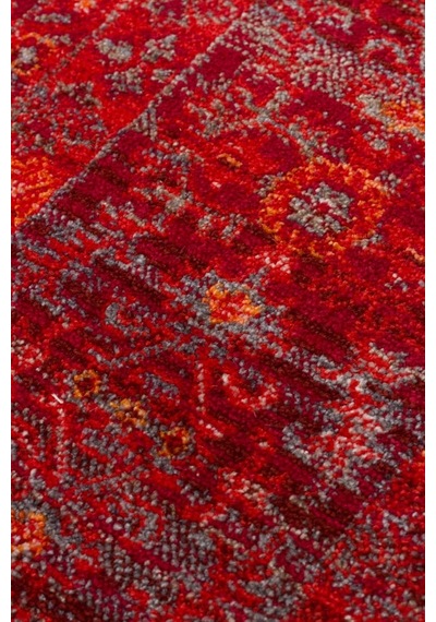 Eko Halı Pietra Pta 20 Red Sıcak Renk Tonlarını Etnik Desenlerle Buluşturan Yumuşak Tuşeli Salon Halısı Oturma Odası Halısı Mutfak Halısı Modern Makine Halısı Krem - Kırmızı