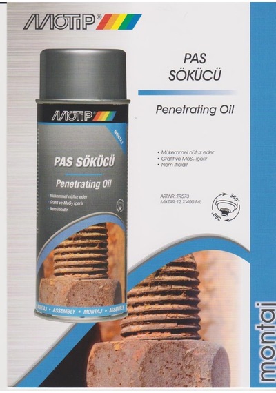 Motip Pas Sökücü Sprey - Penetrating Oil 400 ML Motip Pas Sökücü Sprey - Penetrating Oil 400 ML