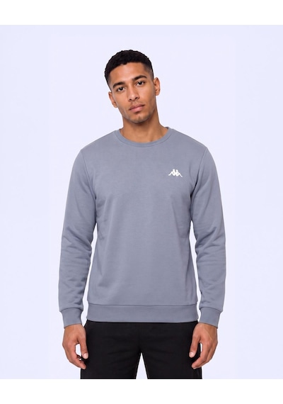 Kappa Tanner Erkek Gri Regular Sweatshirt