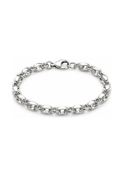 Balenbi Jewelry Kararmaz Çelik Kalın Zincir Model Gümüş Renk Kadın Bileklik 1113