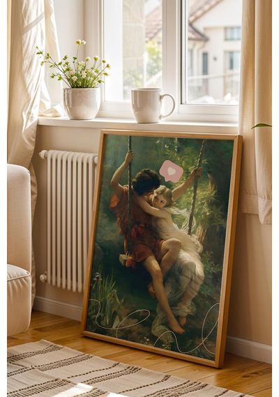 Pierre Auguste Cot Bahar Dalı Çerçeveli Tablo Romantik Sanat Ev Ve Ofis İçin Şık Ve Anlamlı Dekor Altered Art