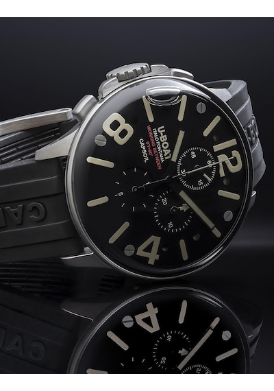 U-boat 8111/e Erkek Kol Saati Gri