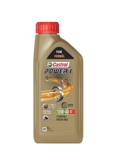 Castrol Pover 1 4T 10W-40 Yarı Sentetik Motorsiklet Yağı 1 L