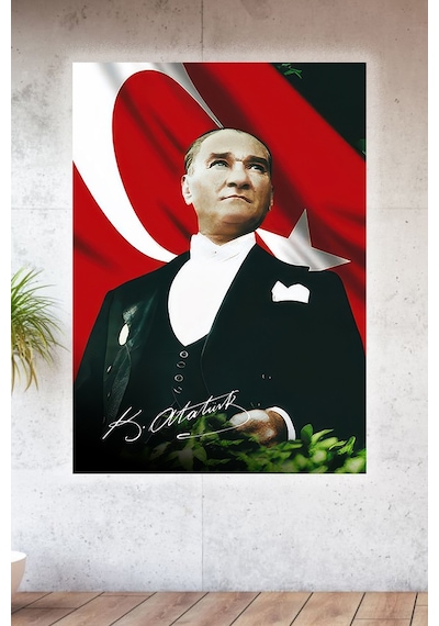 Lucena Metal Baskılı Atatürk Koleksiyonu Tablo No 1 - 20 Cm X 30 Cm