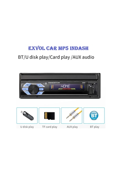 İndash 7 İnc Double Teyp Dokumatik Bluetooth Usb-sd-aux 1080p Hd + Kamera Hediyeli 7"