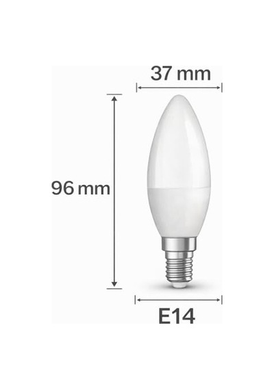 Led Mum Ampul 4.9w 40w Eşdeğer E14 Duy 470 Lümen Dekoratif Led Ampul Dim Edilemez Enerji Tasarruflu Diğer