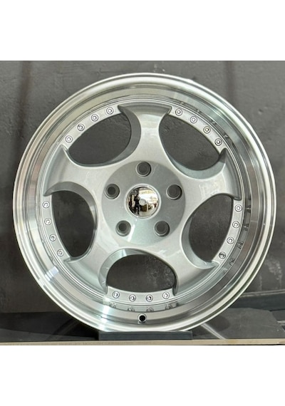 5 120 17 9.5 Et22 Ch72.6 Silver Lip Polish Chrome Rivets Emr-l2384