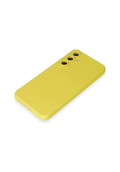 Newface - 278 - Samsung Galaxy S24 Kılıf Nano İçi Kadife Silikon - Edntrend - - Sarı