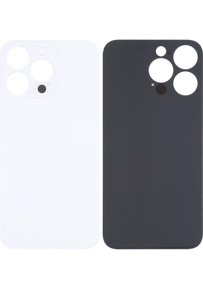 Apple Uyumlu iPhone 14 Pro Beyaz Arka Kapak Batarya Kapağı Pil Kapağı Beyaz
