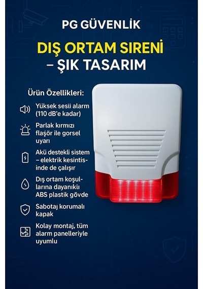 Pg Pg-siren Harici Sahte Siren Flaşörlü