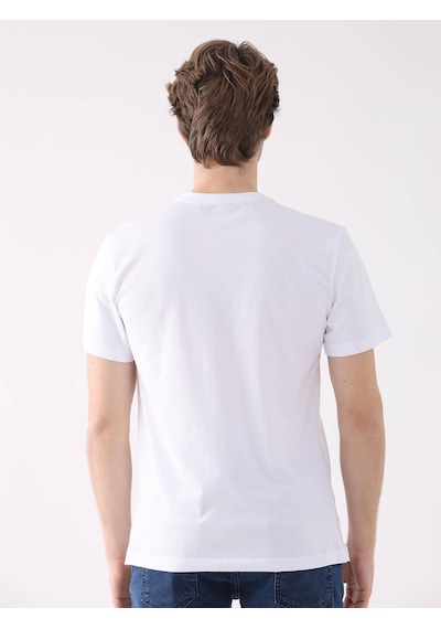 Dufy Beyaz Erkek Regular Fit O Yaka Tshirt - 94351 Beyaz